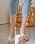 High Waisted Light Wash Mom Jeans
