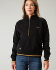Malta Quarter Zip- Black-