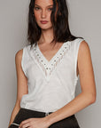 Charlotte Tank - FKT897 - Ivory -