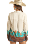 Desert Scene Boyfriend Shirt- BWN2S03250