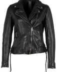 Wani Leather Jacket- Black-