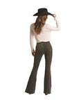 Distressed Black Pull On Flare