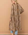 Snake Print Maxi Cardigan Duster- ATW14592