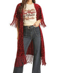 Velvet Embossed Duster- BW27T02955