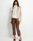 Wild Dream Luxe Faux Fur Coat - Snow Leopard