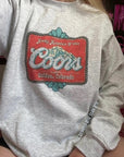Coors - Graphic Crew Sweatshirt- Light Grey-