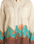 Desert Scene Boyfriend Shirt- BWN2S03250