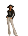 White Snakeskin Flares R&RD
