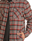 R&RD Plaid Button Up Shacket