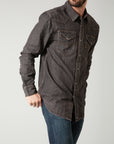 Grimes Dress Shirt- Black Denim