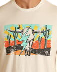 Western Lightning Graphic Tee- Cream-