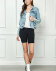 Medium Wash Classic Distressed Jacket - VJ52930