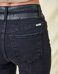 Black Bootcut with Contrast Waistband