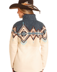 Border Berber Sweater- Blue- DW91C04070
