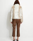 Wild Dream Luxe Faux Fur Coat - Snow Leopard
