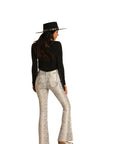 White Snakeskin Flares R&RD