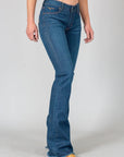 Lola Raw Hem- Midrise. Trouser Fit. Flare