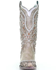 White Overlay & Embroidery A3837