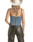 Denim Corset Top- BW20D02949
