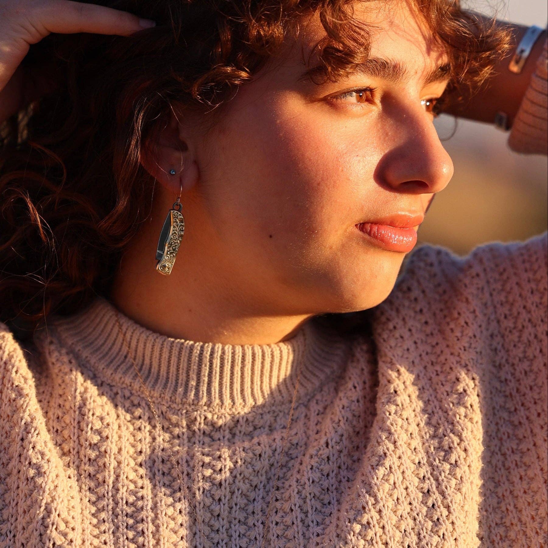 High Desert Earrings: Silver