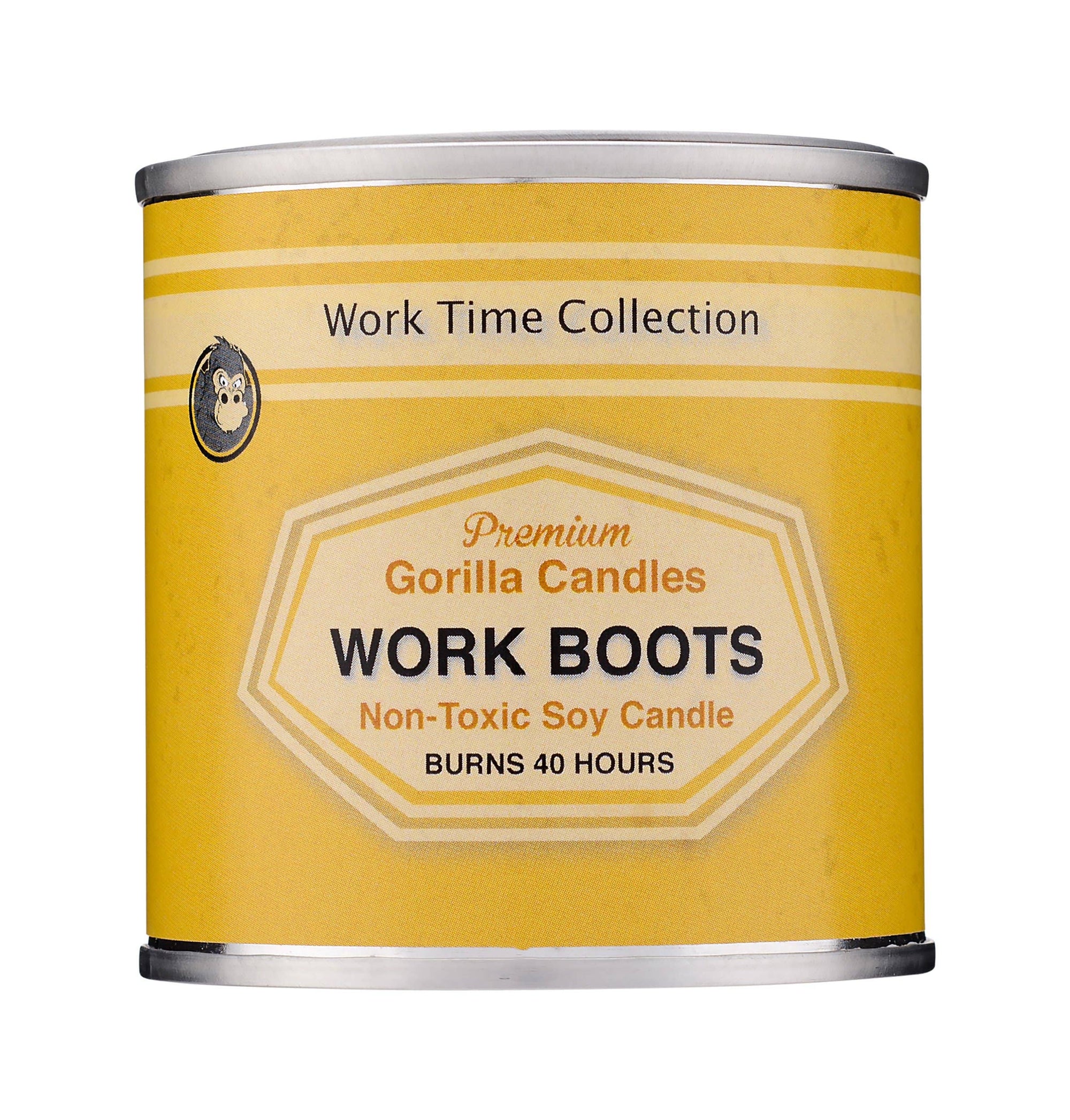 New Leather Work Boots Scented Candle