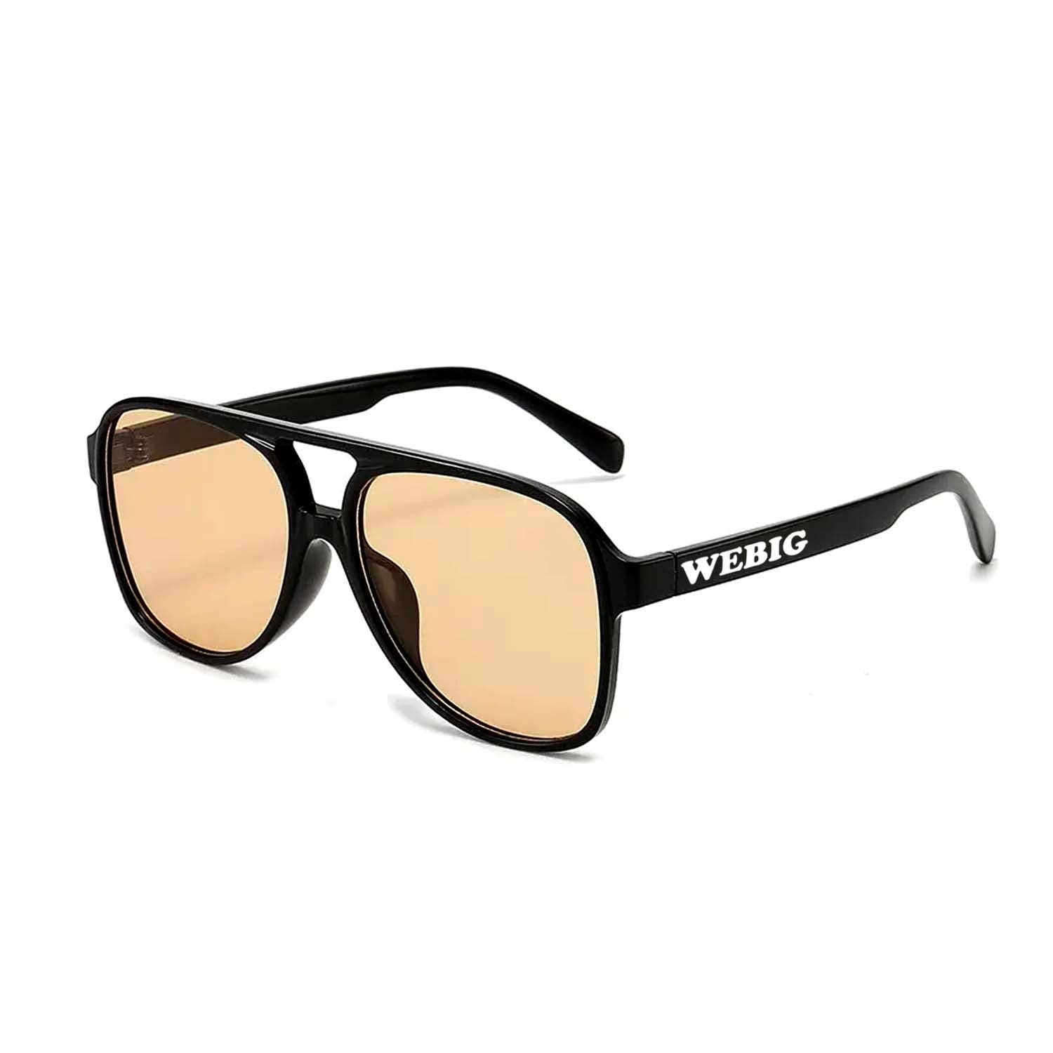 Cledus Snow Sunglasses: Black/Amber