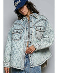 Studded Denim Jacket-