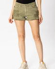 Mid-Rise Boyfriend Short- Olive