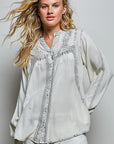 Vintage Floral Embroidered Top-