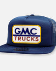 GMC TRUCKS FLAT BILL PATCH HAT: Navy