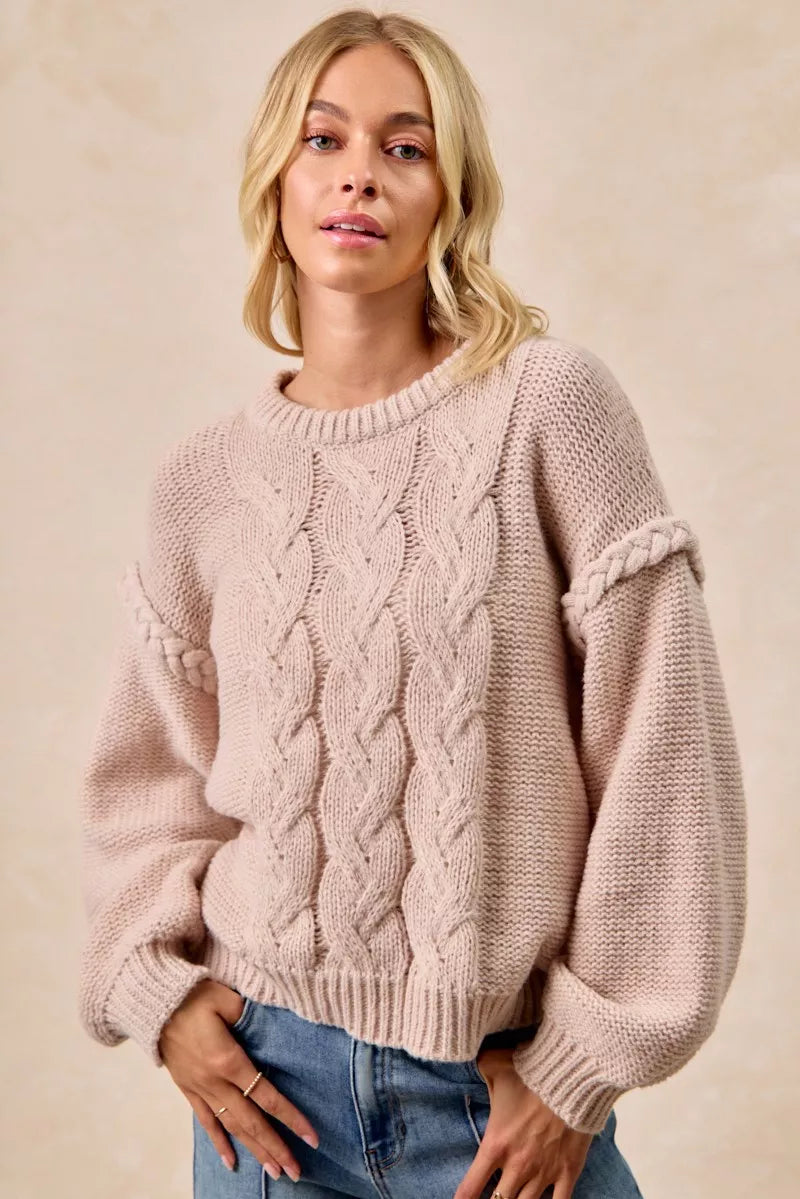 Cable Knit Sweater-