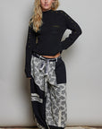 Studded Ribbed Sweater- Black