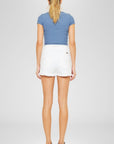 High Rise Short- White