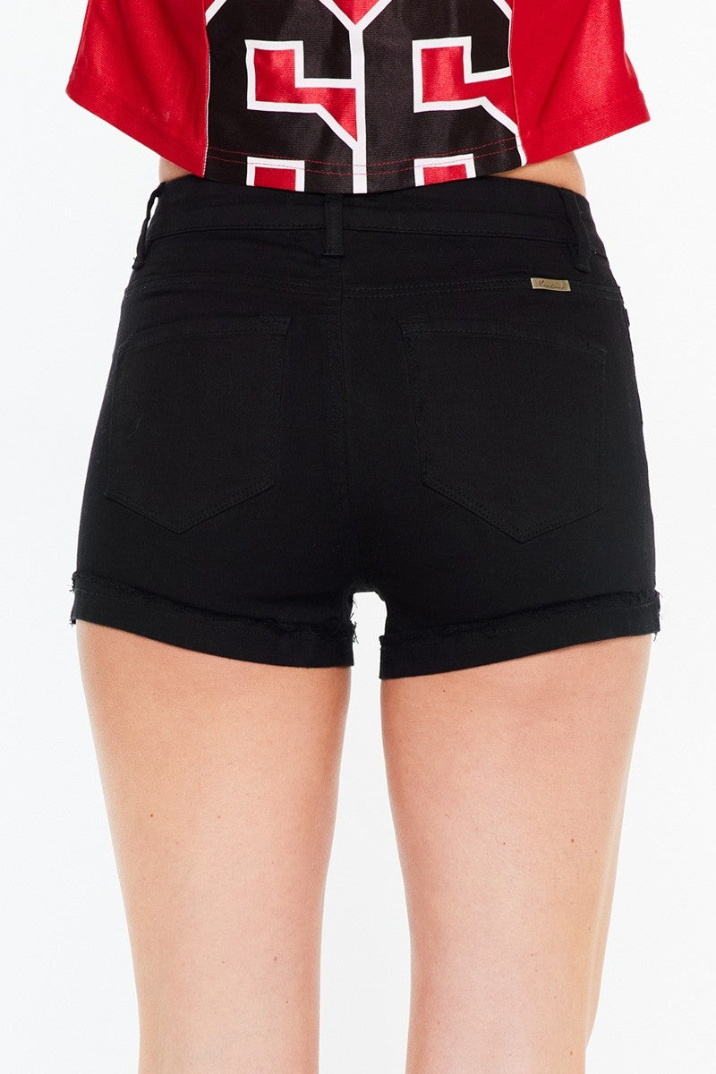 Black Denim Short -
