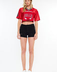 Black Denim Short -