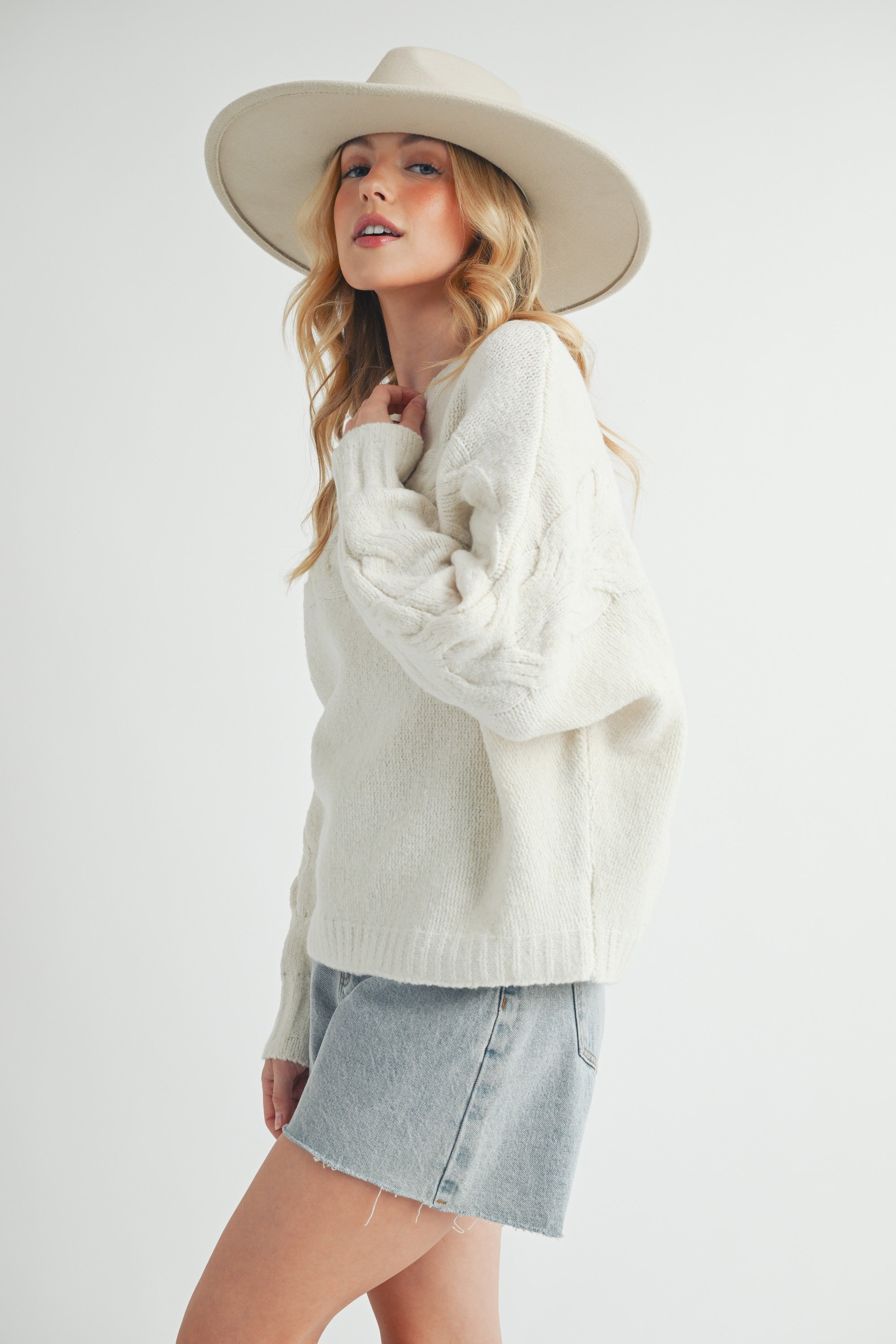 Elaine Sweater- White