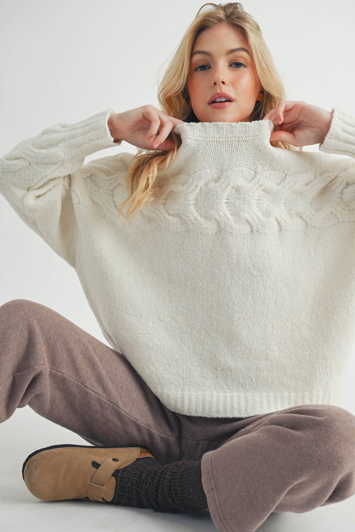 Elaine Sweater- White