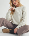Elaine Sweater- White