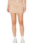 Khaki Cargo Skirt-