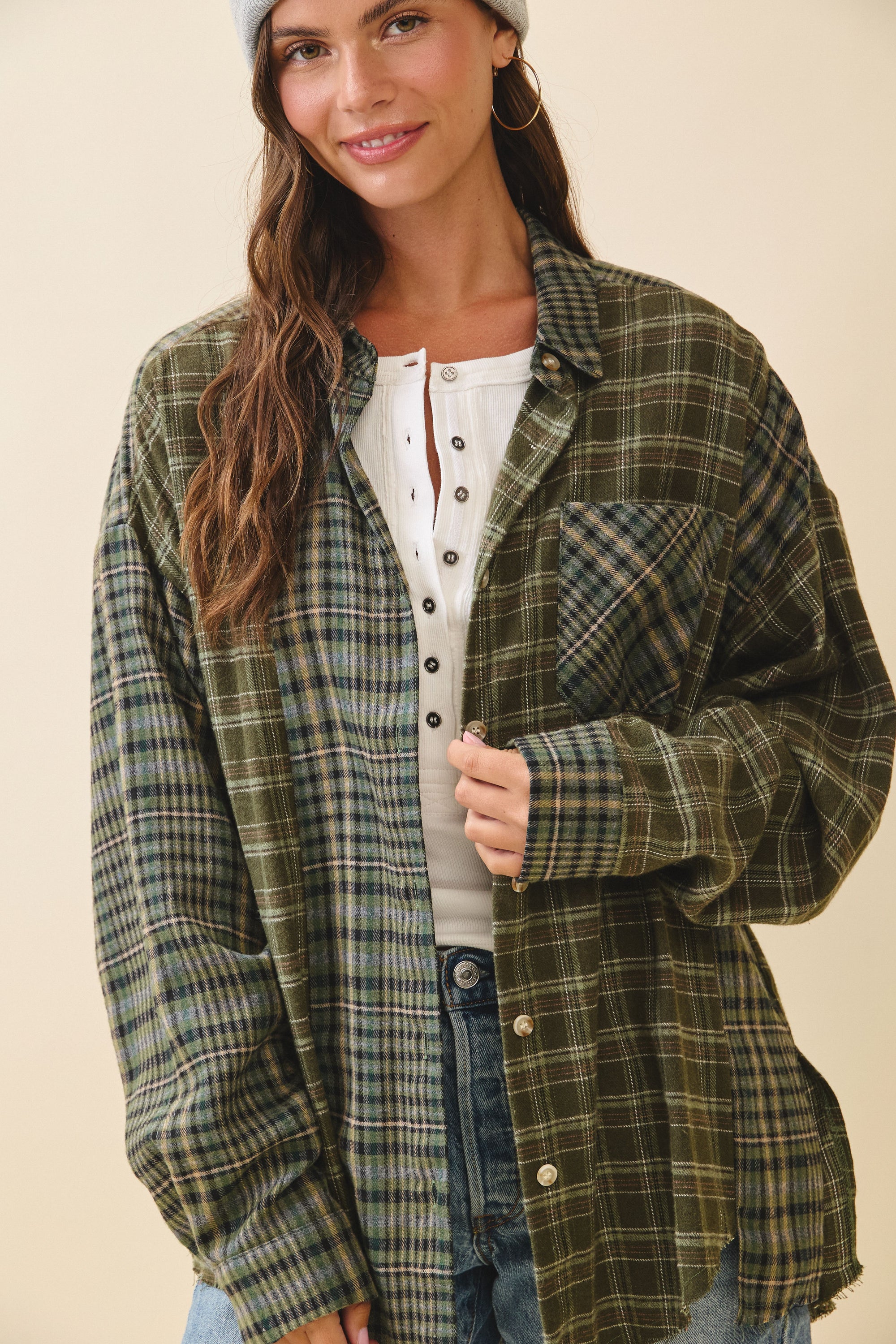 Kambrie Flannel- Olive