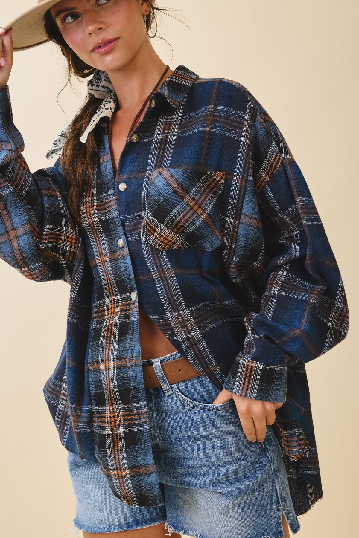 Kambrie Flannel- Navy