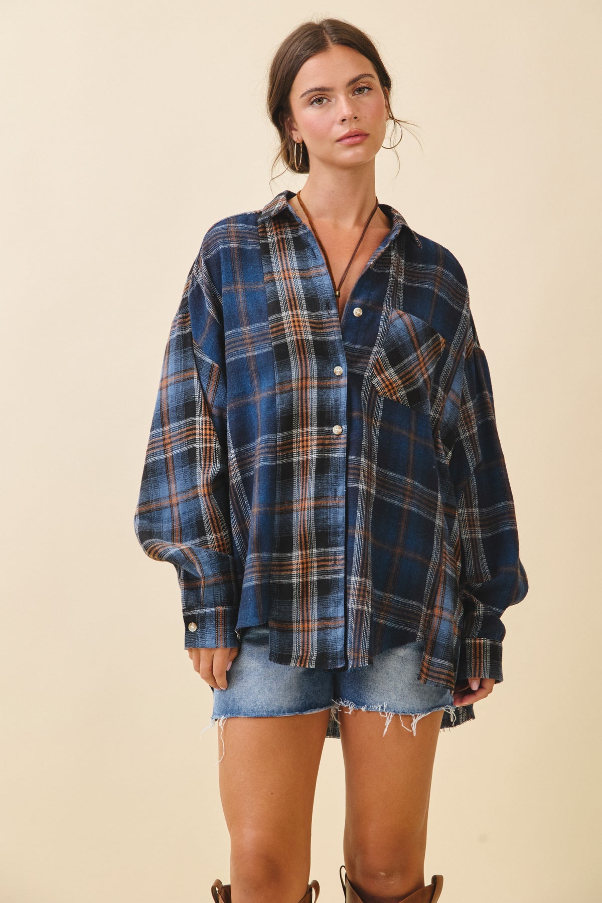 Kambrie Flannel- Navy
