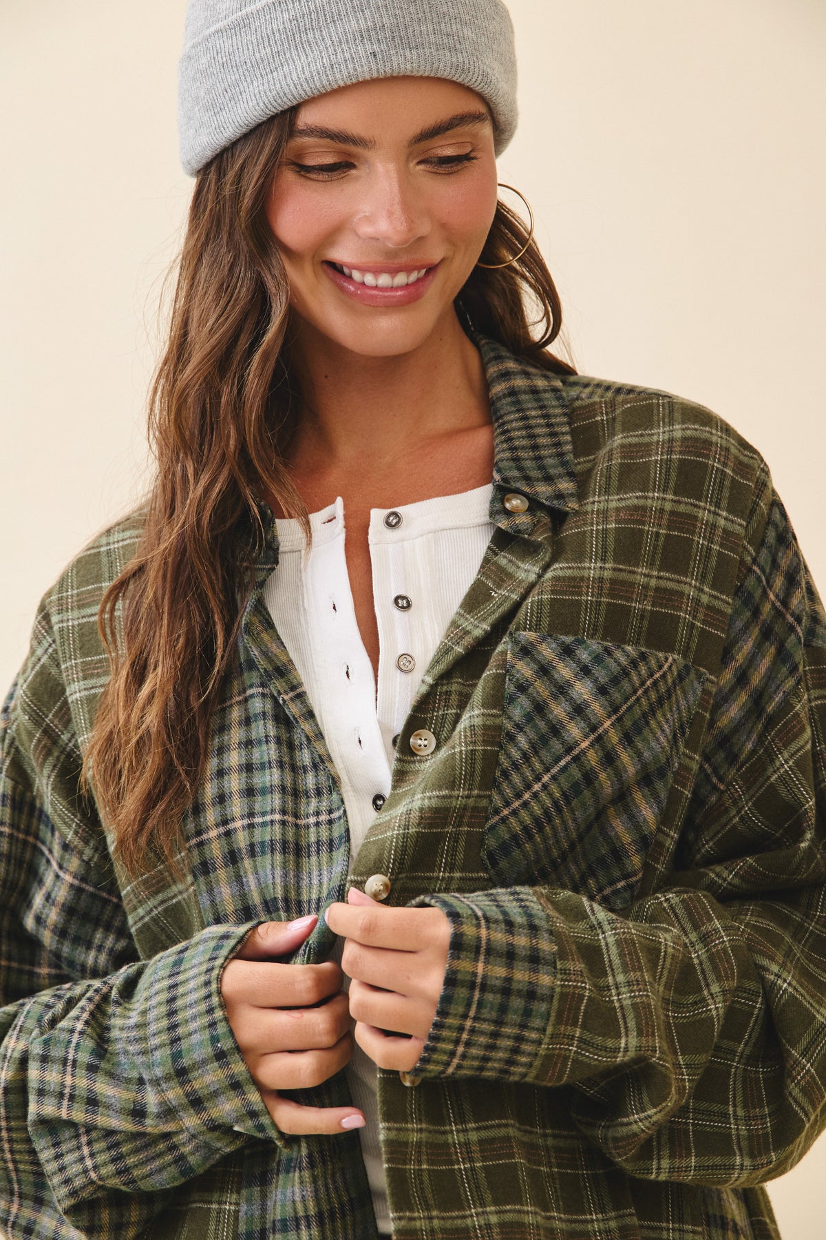 Kambrie Flannel- Olive