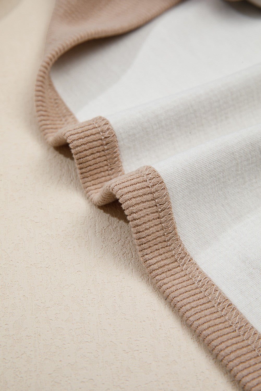 Cropped Waffle Knit Hoodie -