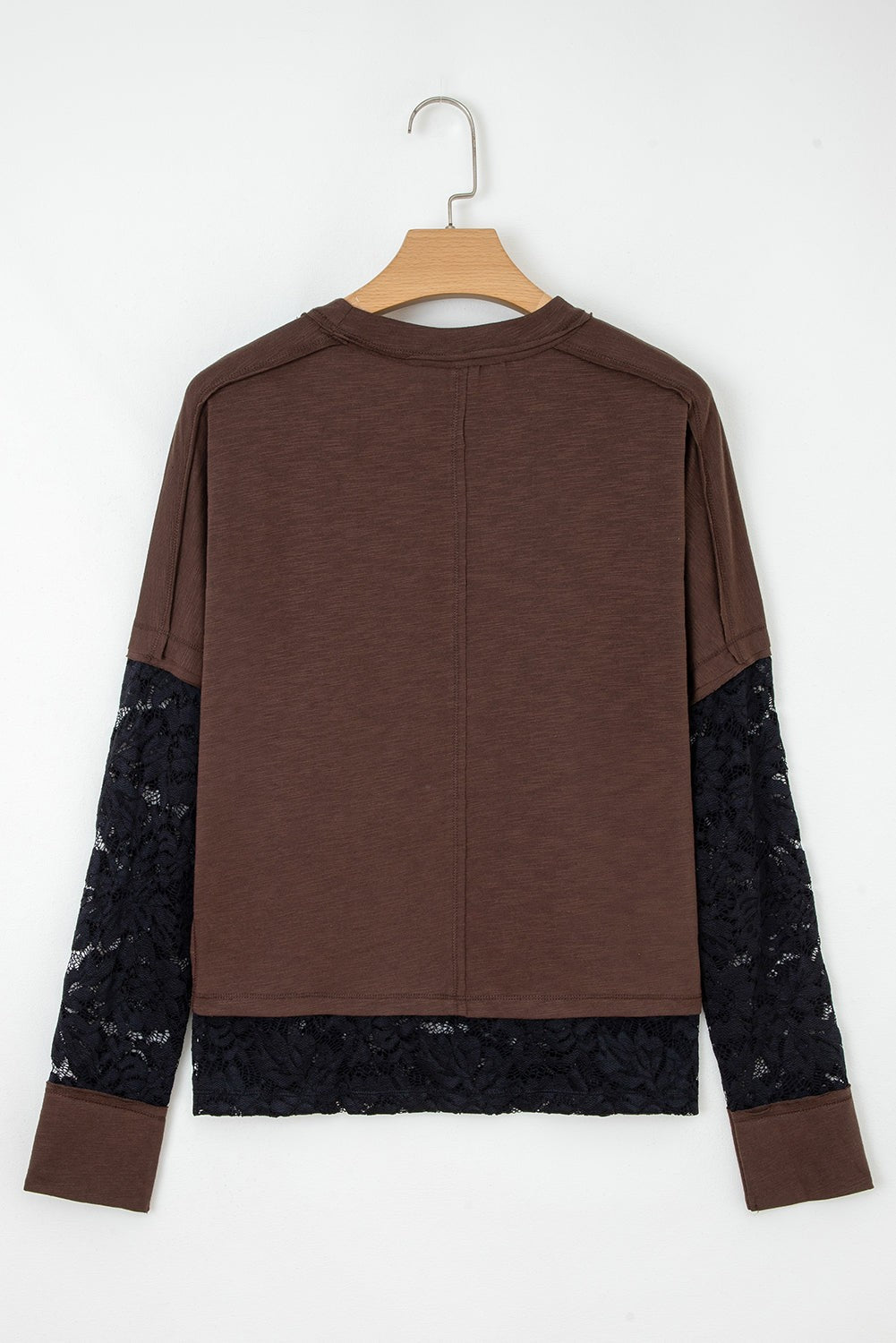 Lace Sleeve Insert Shirt-