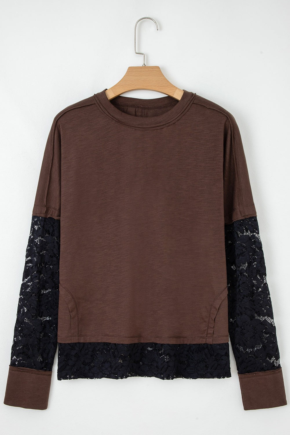 Lace Sleeve Insert Shirt-
