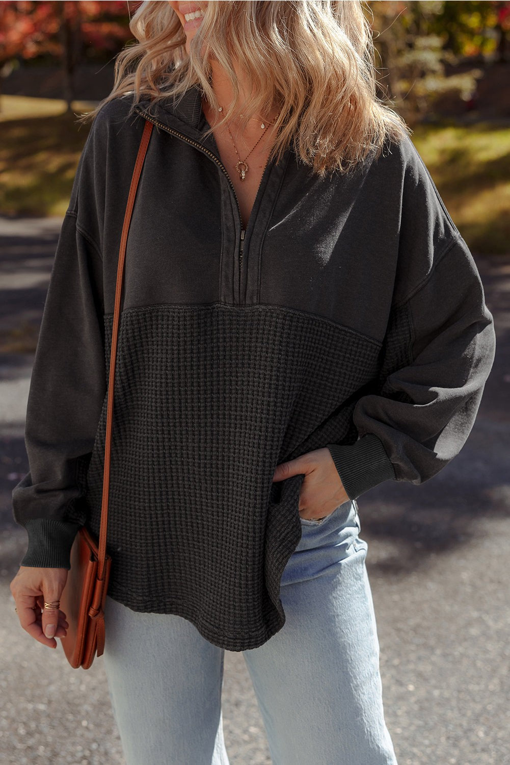 Waffle Bottom Hoodie-