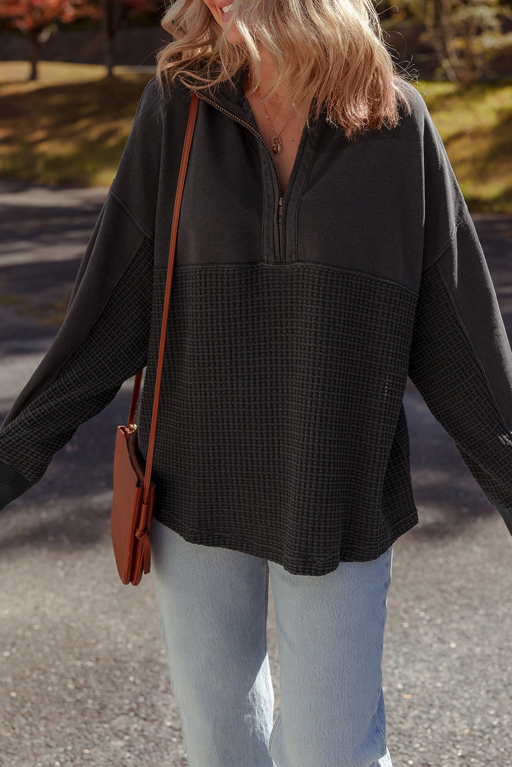 Waffle Bottom Hoodie-