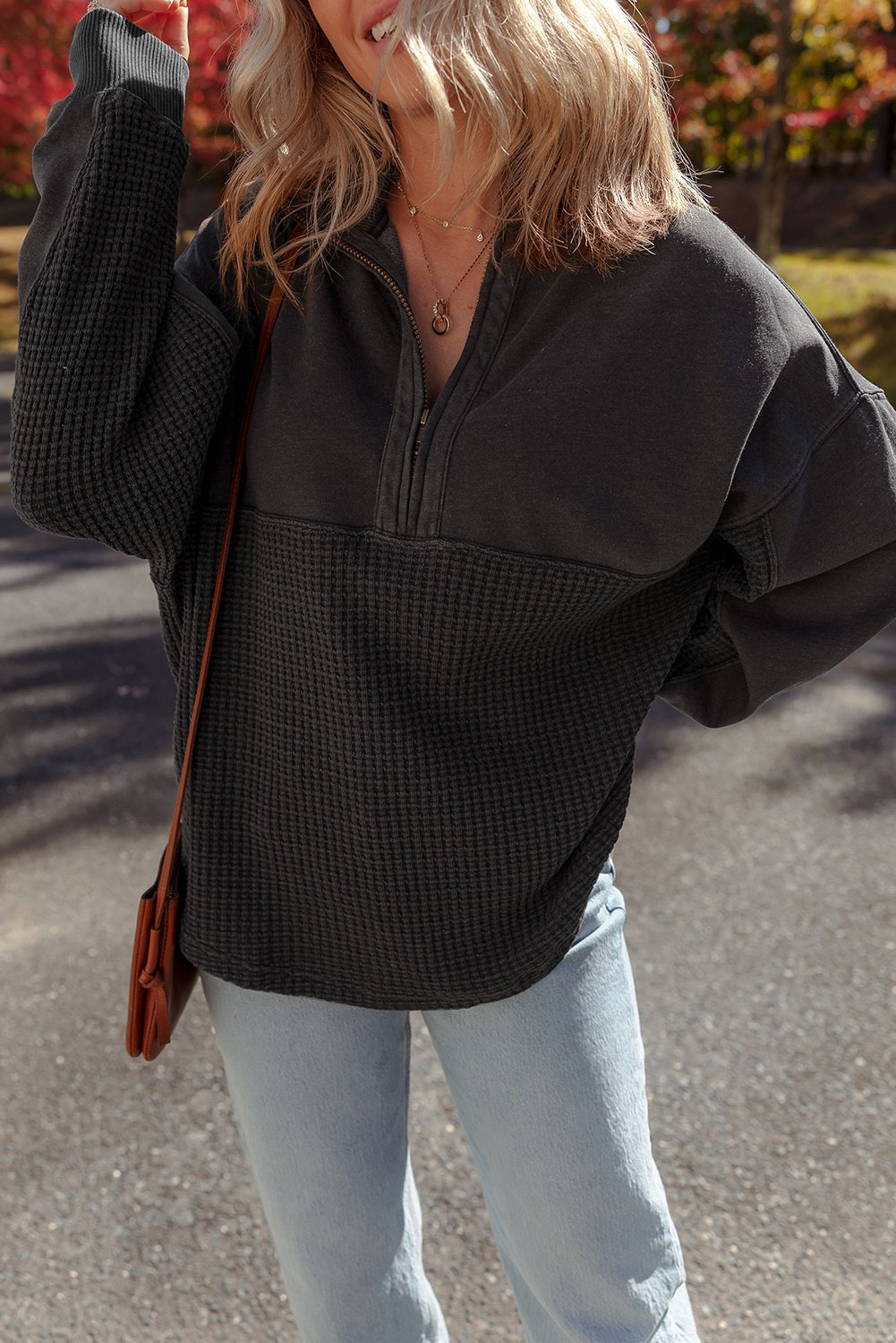 Waffle Bottom Hoodie-