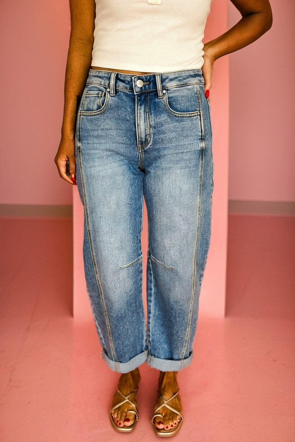 Vintage Wash Barrel Jean-